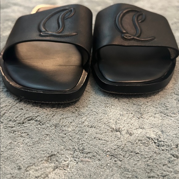 Christian Louboutin Black Slides - Picture 3 of 5